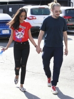 Zoe Saldana and Marco Perego