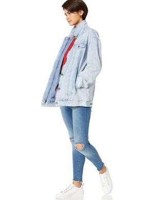 Levi’s Women’s Oversized Long Cotton Trucker Jacket