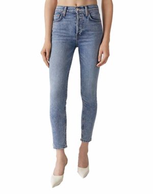 RE/DONE Comfort Stretch High Rise Ankle Crop Jeans