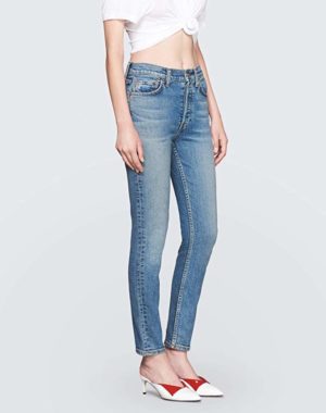 RE/DONE Comfort Stretch High Rise Ankle Crop Jeans