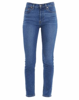RE/DONE Stretch High Rise Ankle Crop Jeans
